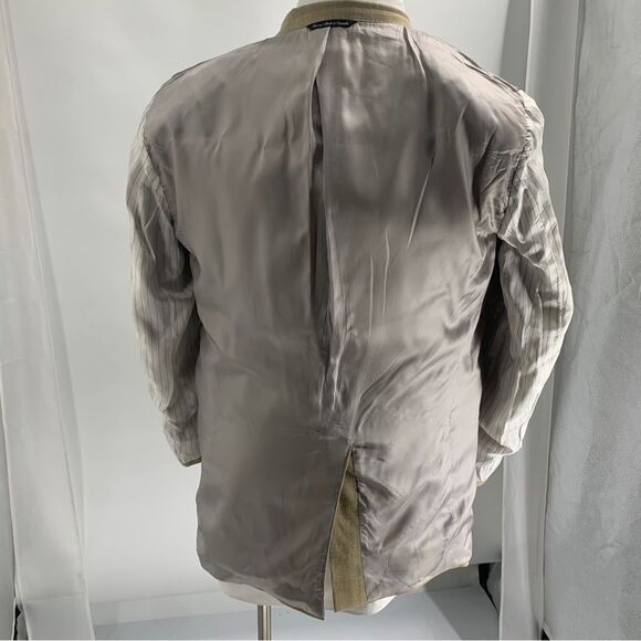 Jack Victor Size 42L Wheat Color Windowpane 2 Button Wool Sport Jacket - Picture 6 of 9